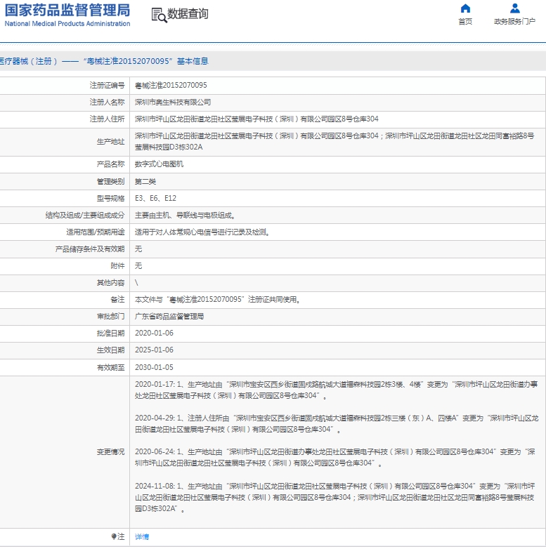 数字式心电图机E12奥生